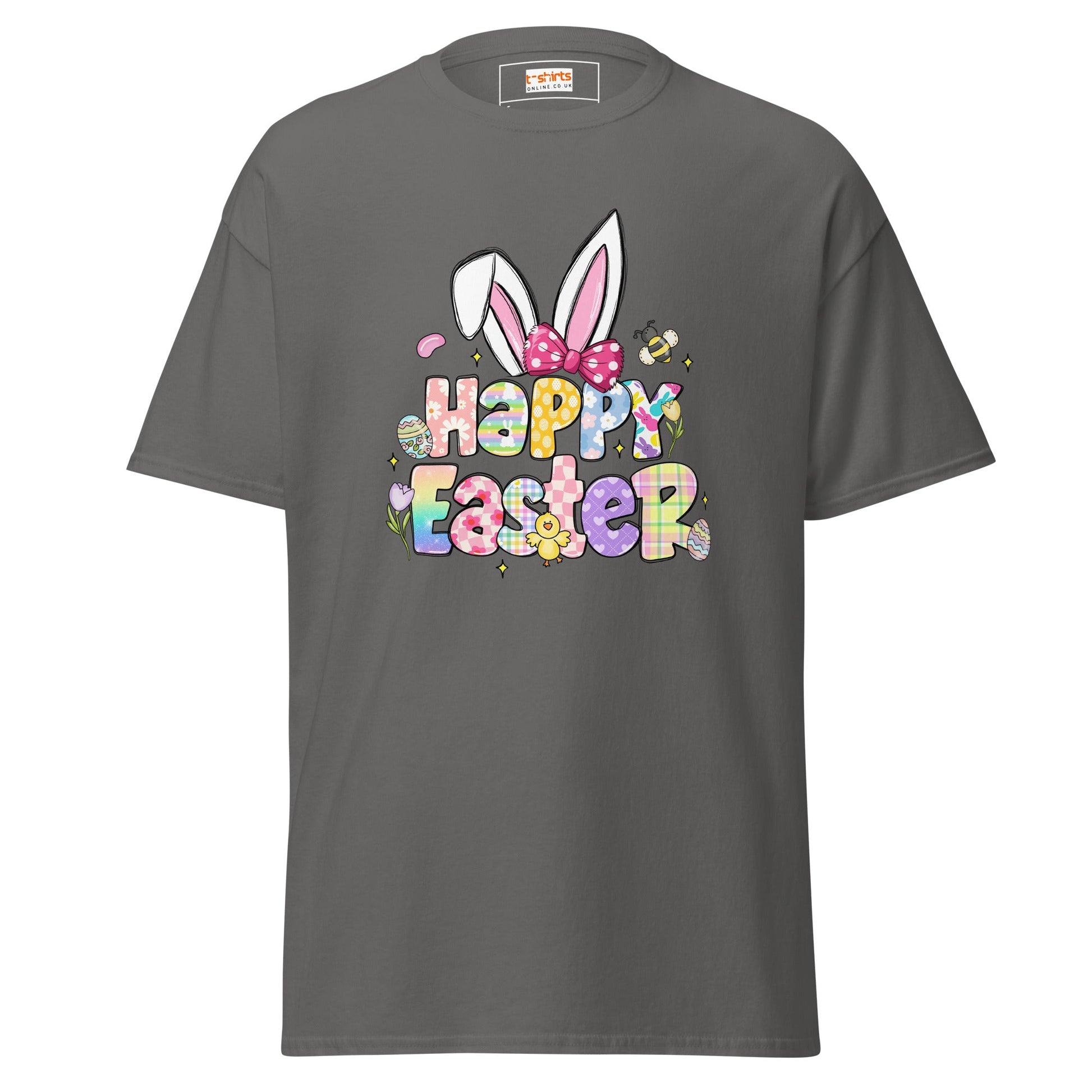 Happy Easter | Easter T-Shirt - Charcoal - T-Shirts Online
