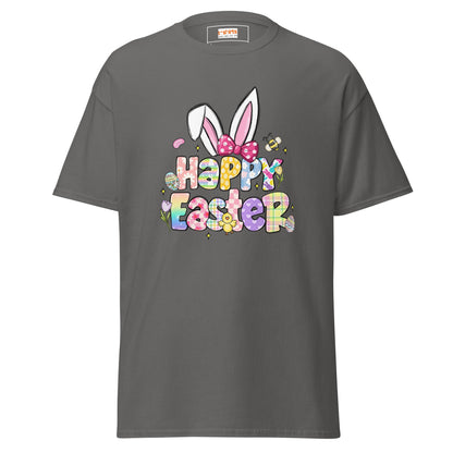 Happy Easter | Easter T-Shirt - Charcoal - T-Shirts Online