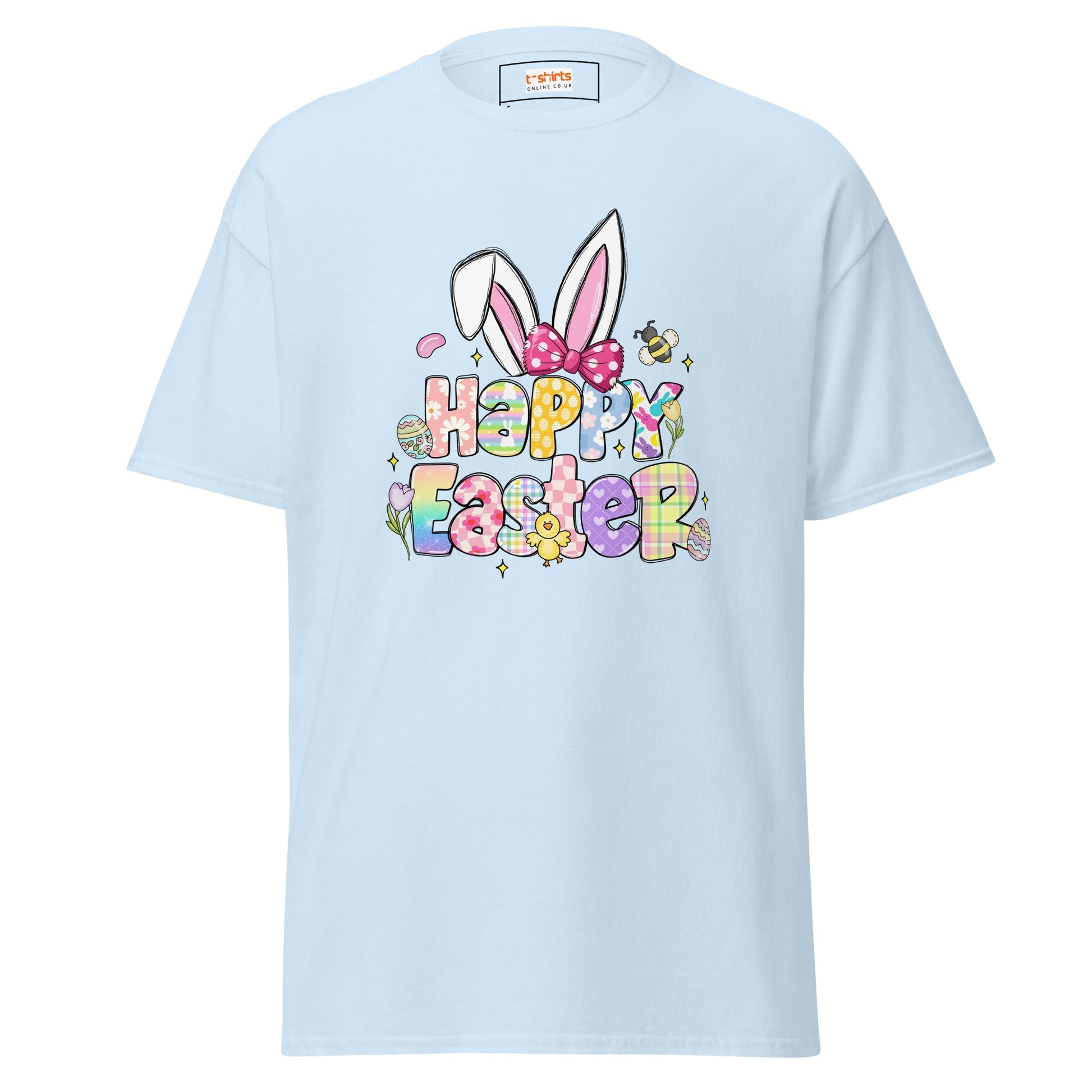 Happy Easter | Easter T-Shirt - Light Blue - T-Shirts Online