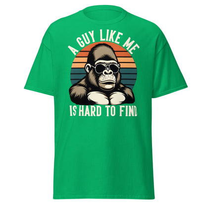 Hard to Find Guy Gorilla T-Shirt – Retro Sunglasses Tee - Irish Green - T-Shirts Online