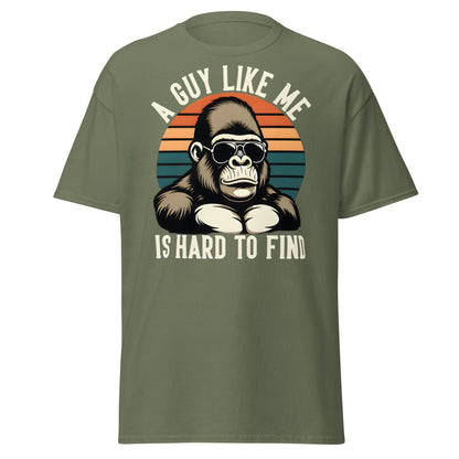 Hard to Find Guy Gorilla T-Shirt – Retro Sunglasses Tee - Military Green - T-Shirts Online