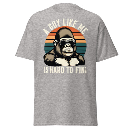 Hard to Find Guy Gorilla T-Shirt – Retro Sunglasses Tee - Sport Grey - T-Shirts Online