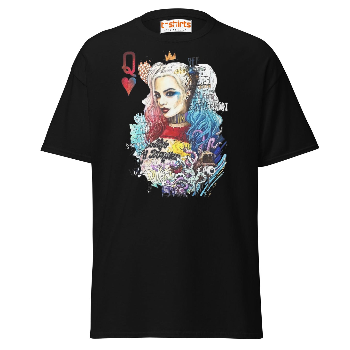 Harley Quinn Graffiti T-Shirt - Black - T-Shirts Online