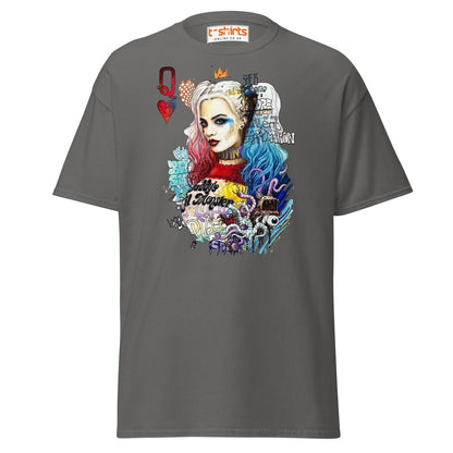 Harley Quinn Graffiti T-Shirt - Charcoal - T-Shirts Online