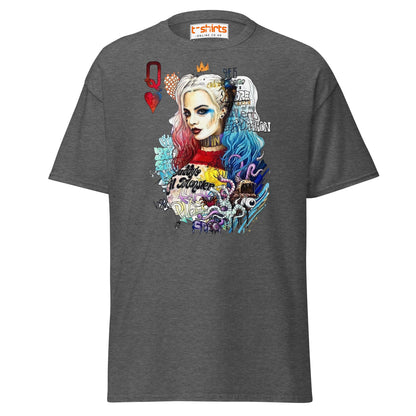 Harley Quinn Graffiti T-Shirt - Dark Heather - T-Shirts Online