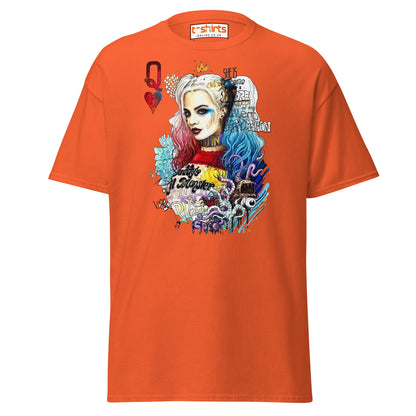 Harley Quinn Graffiti T-Shirt - Orange - T-Shirts Online