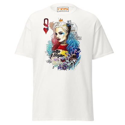 Harley Quinn Graffiti T-Shirt - White - T-Shirts Online