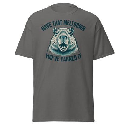 Have That Meltdown Beaver T-Shirt – You’ve Earned It Tee - Charcoal - T-Shirts Online