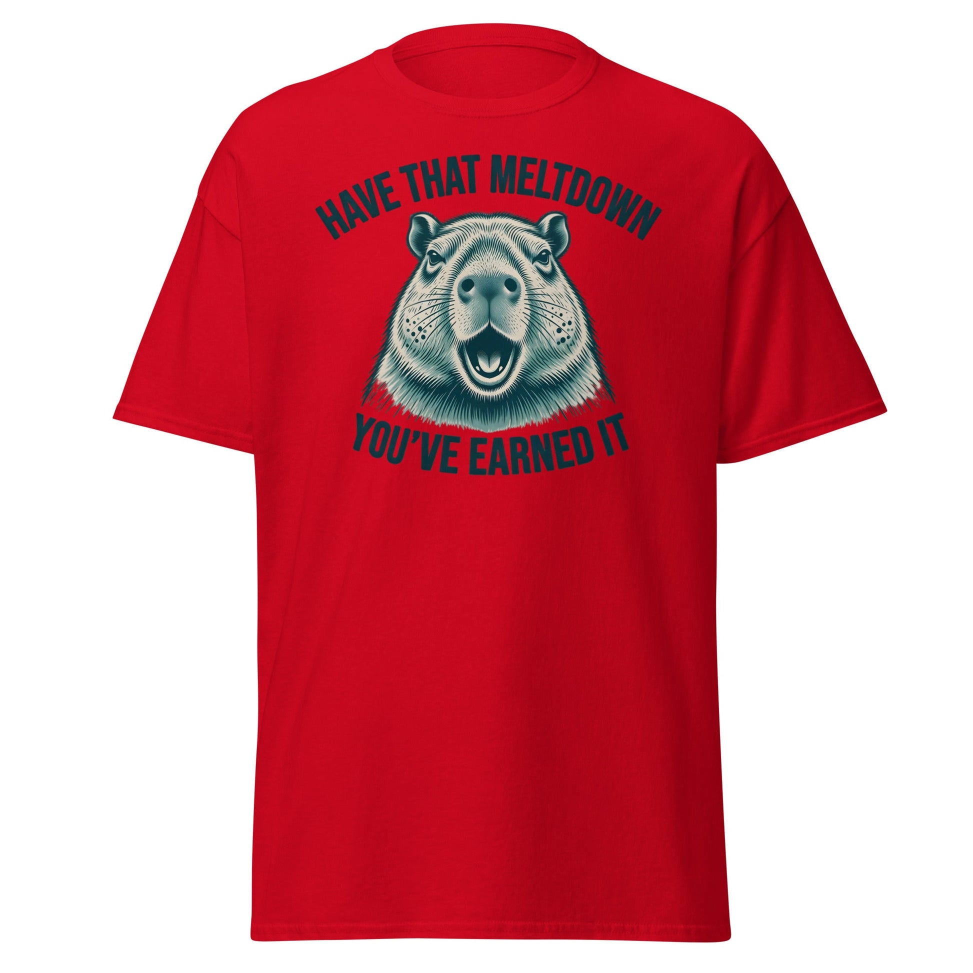 Have That Meltdown Beaver T-Shirt – You’ve Earned It Tee - Red - T-Shirts Online