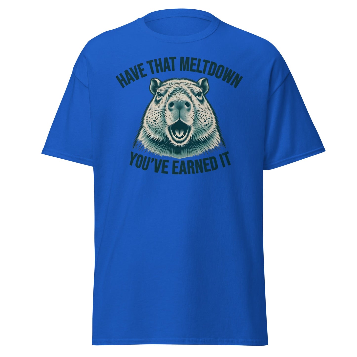 Have That Meltdown Beaver T-Shirt – You’ve Earned It Tee - Royal - T-Shirts Online