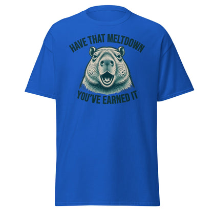 Have That Meltdown Beaver T-Shirt – You’ve Earned It Tee - Royal - T-Shirts Online
