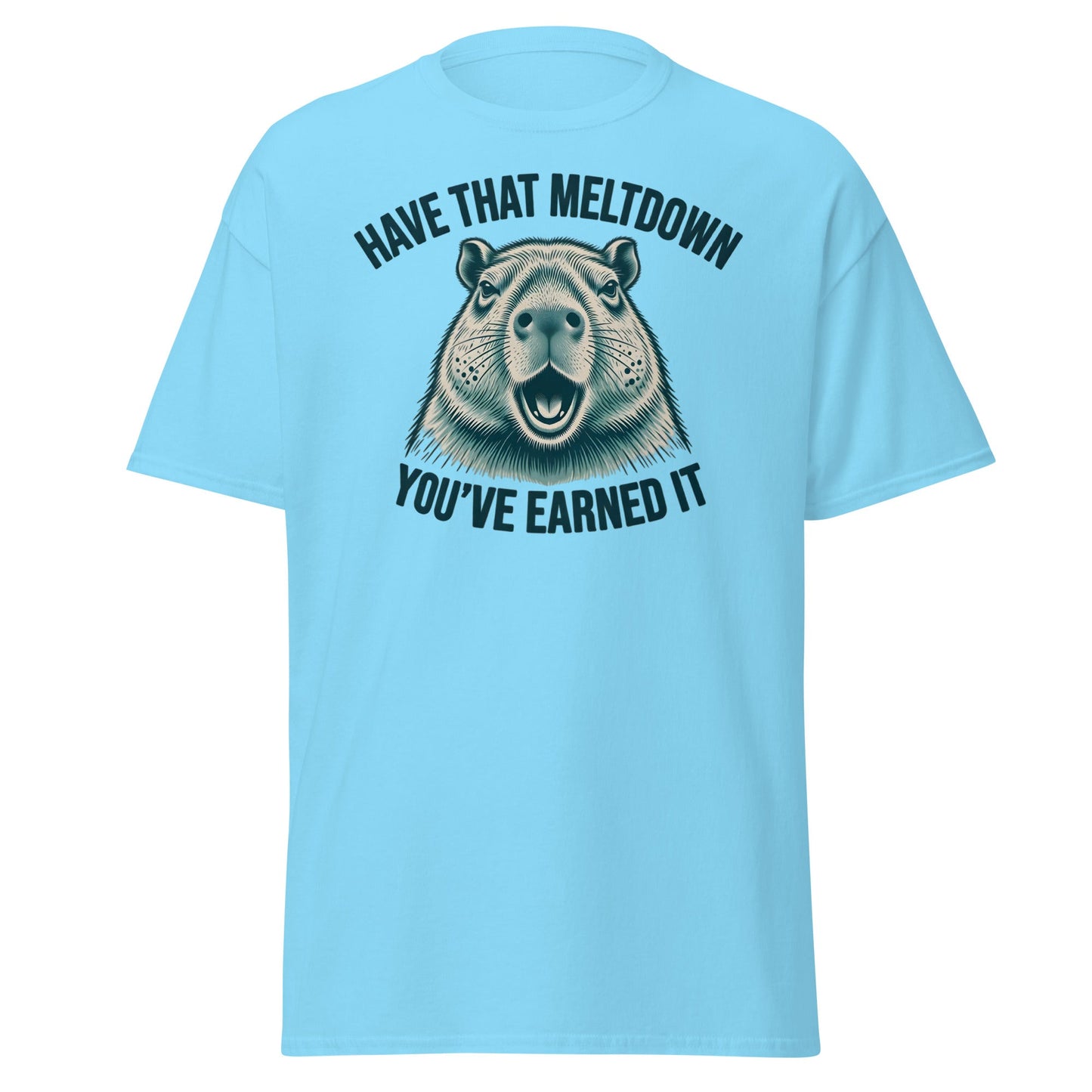 Have That Meltdown Beaver T-Shirt – You’ve Earned It Tee - Sky - T-Shirts Online