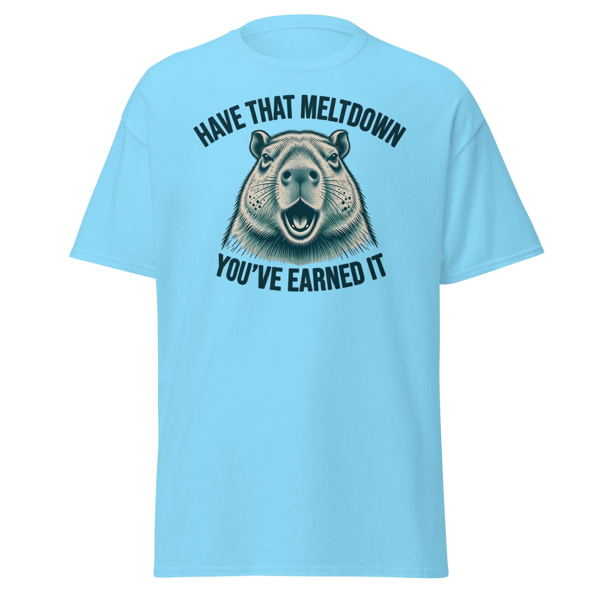 Have That Meltdown Beaver T-Shirt – You’ve Earned It Tee - Sky - T-Shirts Online