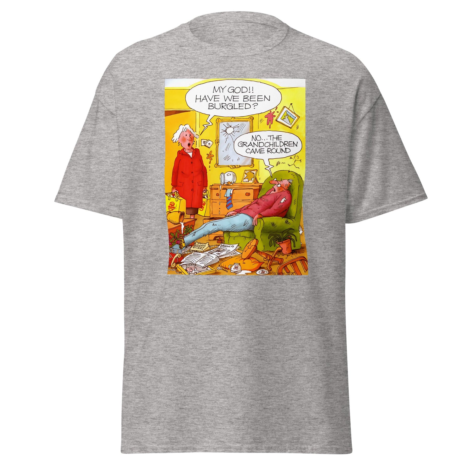 Have we been Burgled? | Meme T-Shirt - Sport Grey - T-Shirts Online