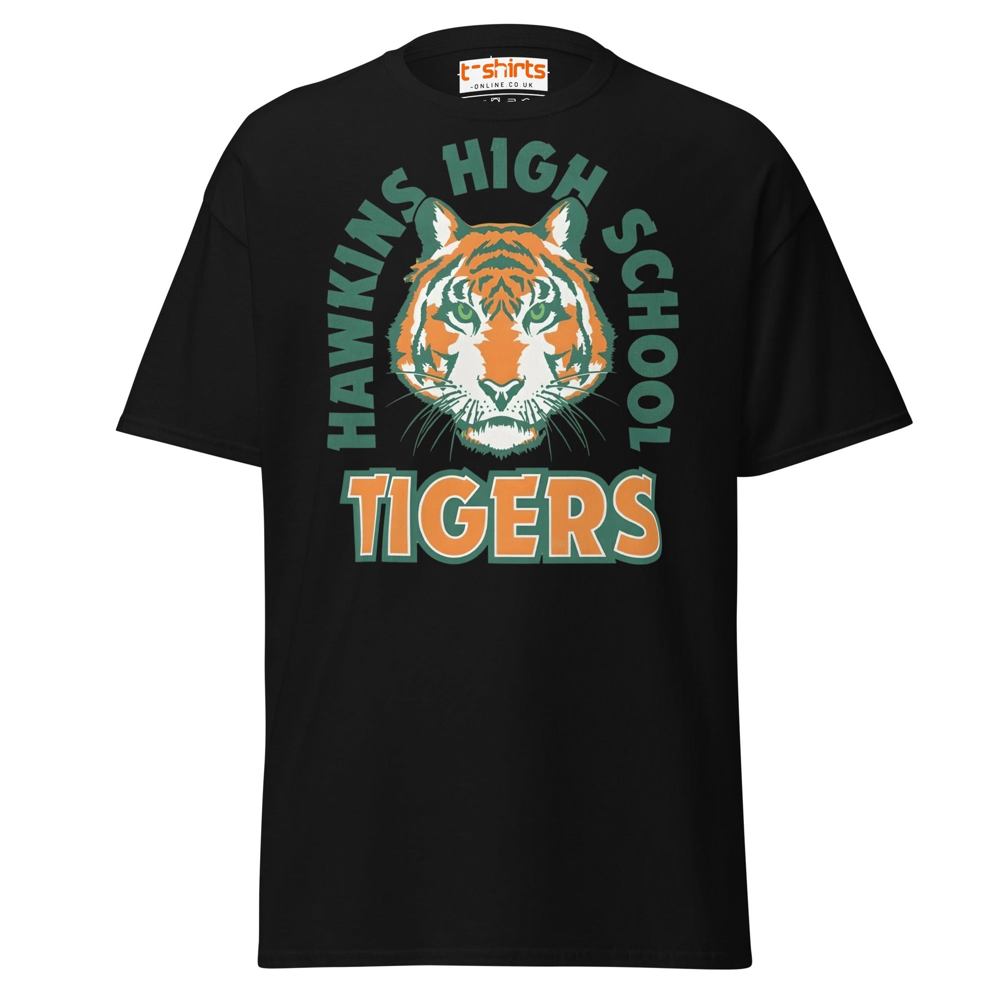 Hawkins High School Tigers T-Shirt - Black - T-Shirts Online