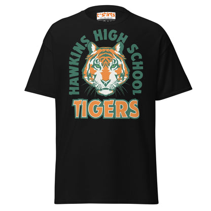 Hawkins High School Tigers T-Shirt - Black - T-Shirts Online