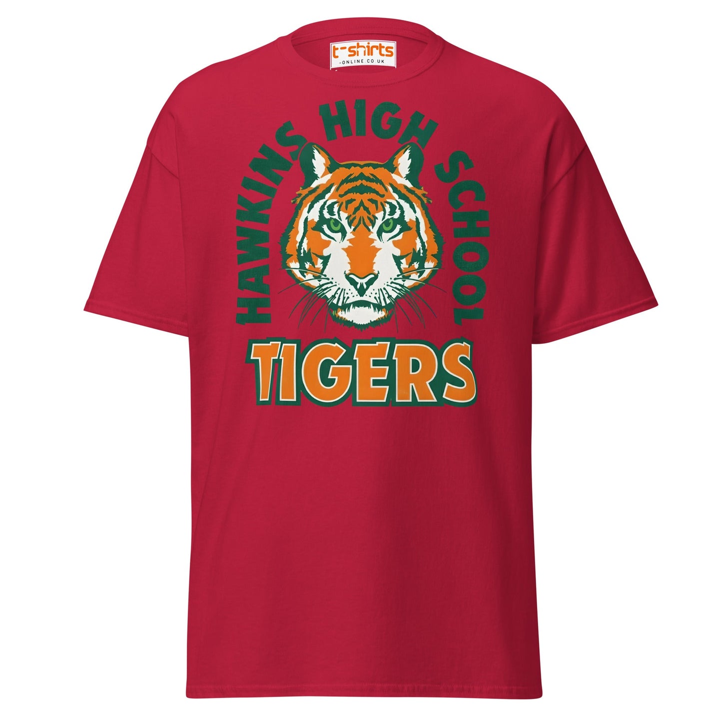 Hawkins High School Tigers T-Shirt - Cardinal - T-Shirts Online