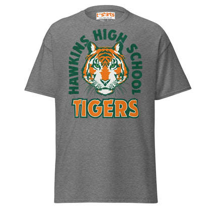 Hawkins High School Tigers T-Shirt - Graphite Heather - T-Shirts Online