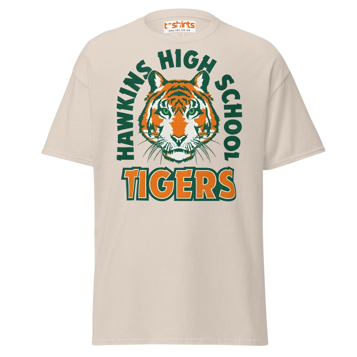 Hawkins High School Tigers T-Shirt - Natural - T-Shirts Online
