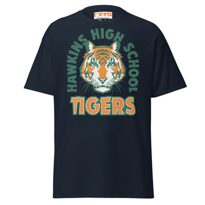 Hawkins High School Tigers T-Shirt - Navy - T-Shirts Online