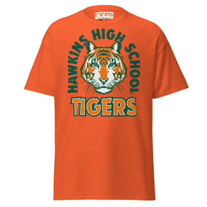 Hawkins High School Tigers T-Shirt - Orange - T-Shirts Online