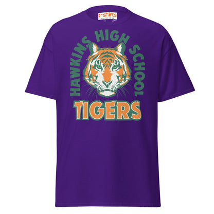 Hawkins High School Tigers T-Shirt - Purple - T-Shirts Online