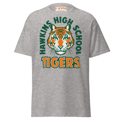 Hawkins High School Tigers T-Shirt - Sport Grey - T-Shirts Online