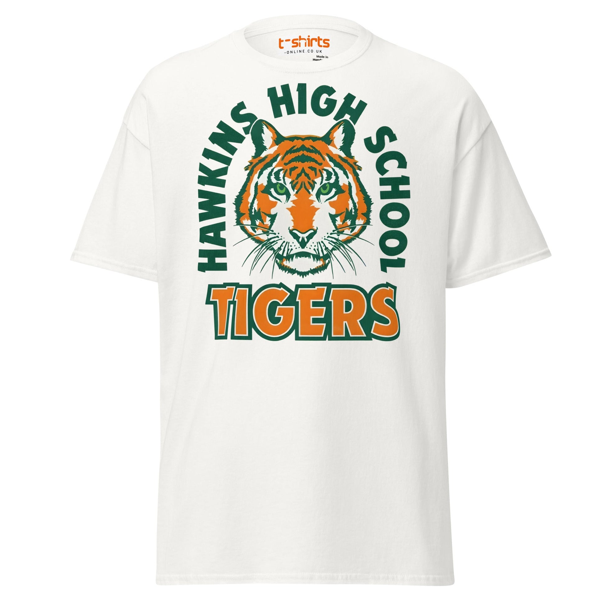 Hawkins High School Tigers T-Shirt - White - T-Shirts Online
