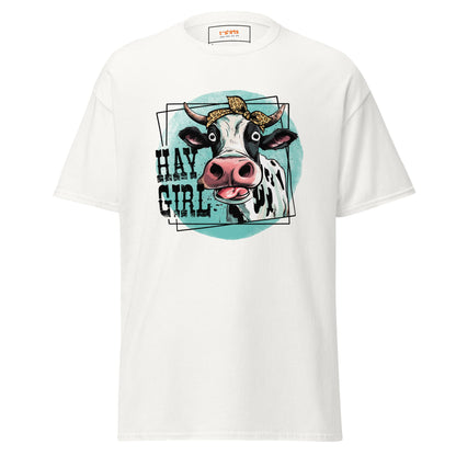 Hay Girl | Farmer T-Shirt - White - T-Shirts Online