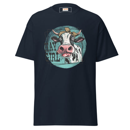 Hay Girl | Farmer T-Shirt - Navy - T-Shirts Online