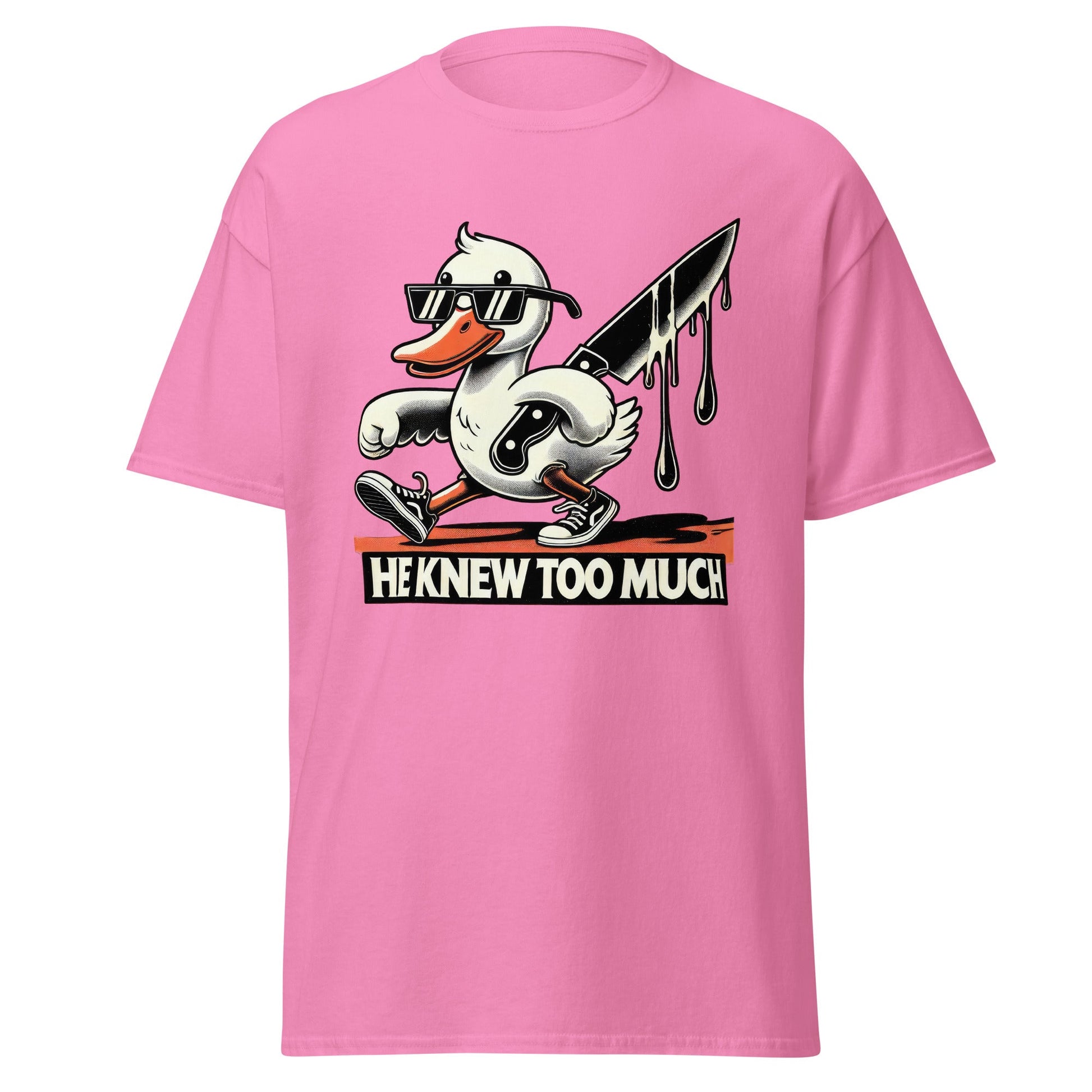 He Knew Too Much | Duck T-Shirt - Azalea - T-Shirts Online