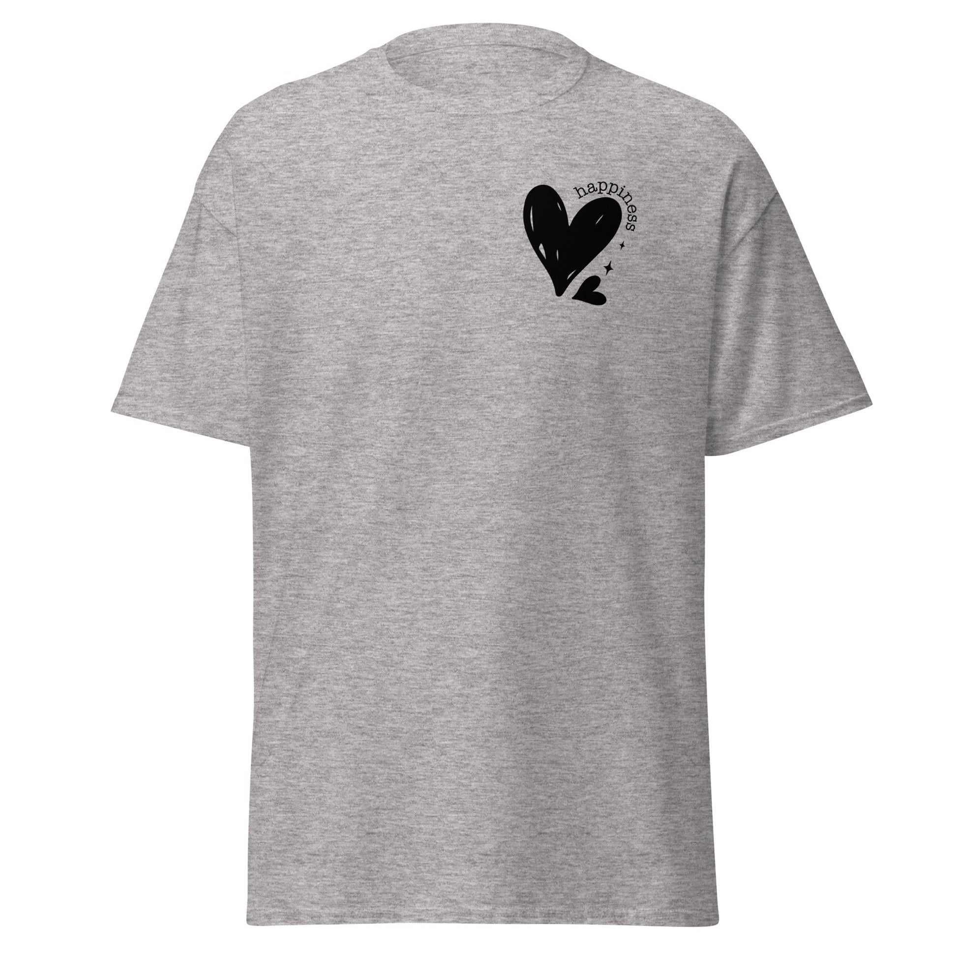 Heart Happiness | Motivational T-Shirt - Sport Grey - T-Shirts Online
