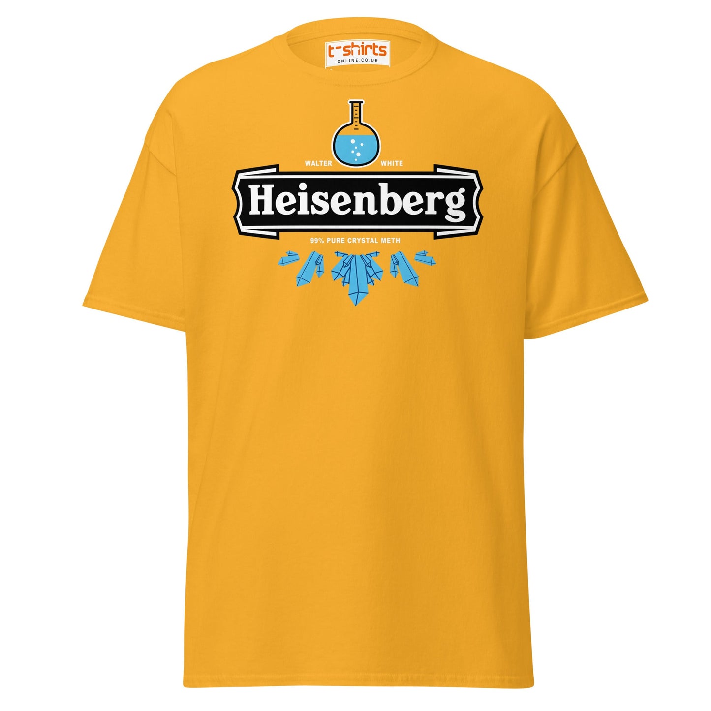 Heisenberg Chemistry T-Shirt | Funny Science Parody Tee - Gold - T-Shirts Online