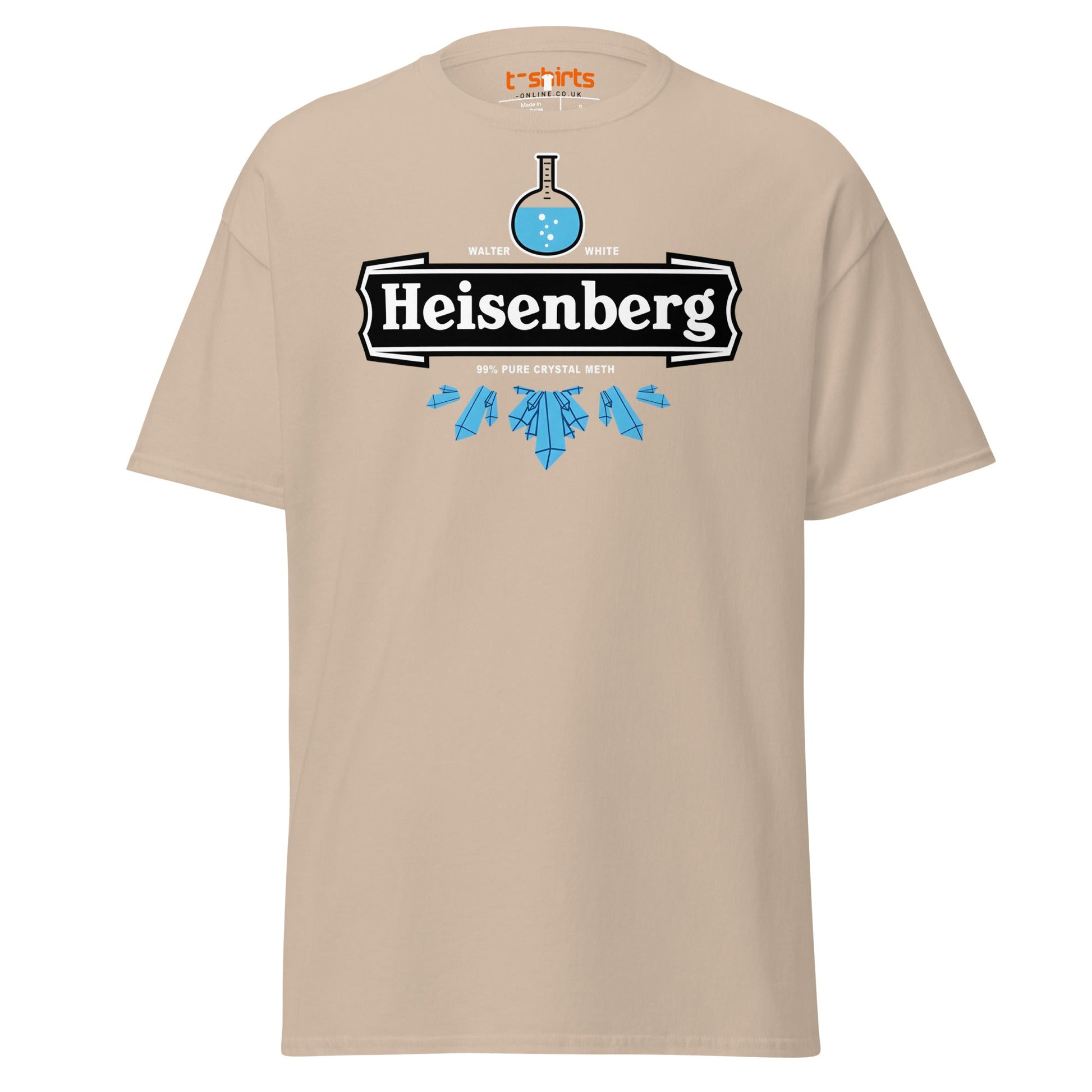 Heisenberg Chemistry T-Shirt | Funny Science Parody Tee - Sand - T-Shirts Online