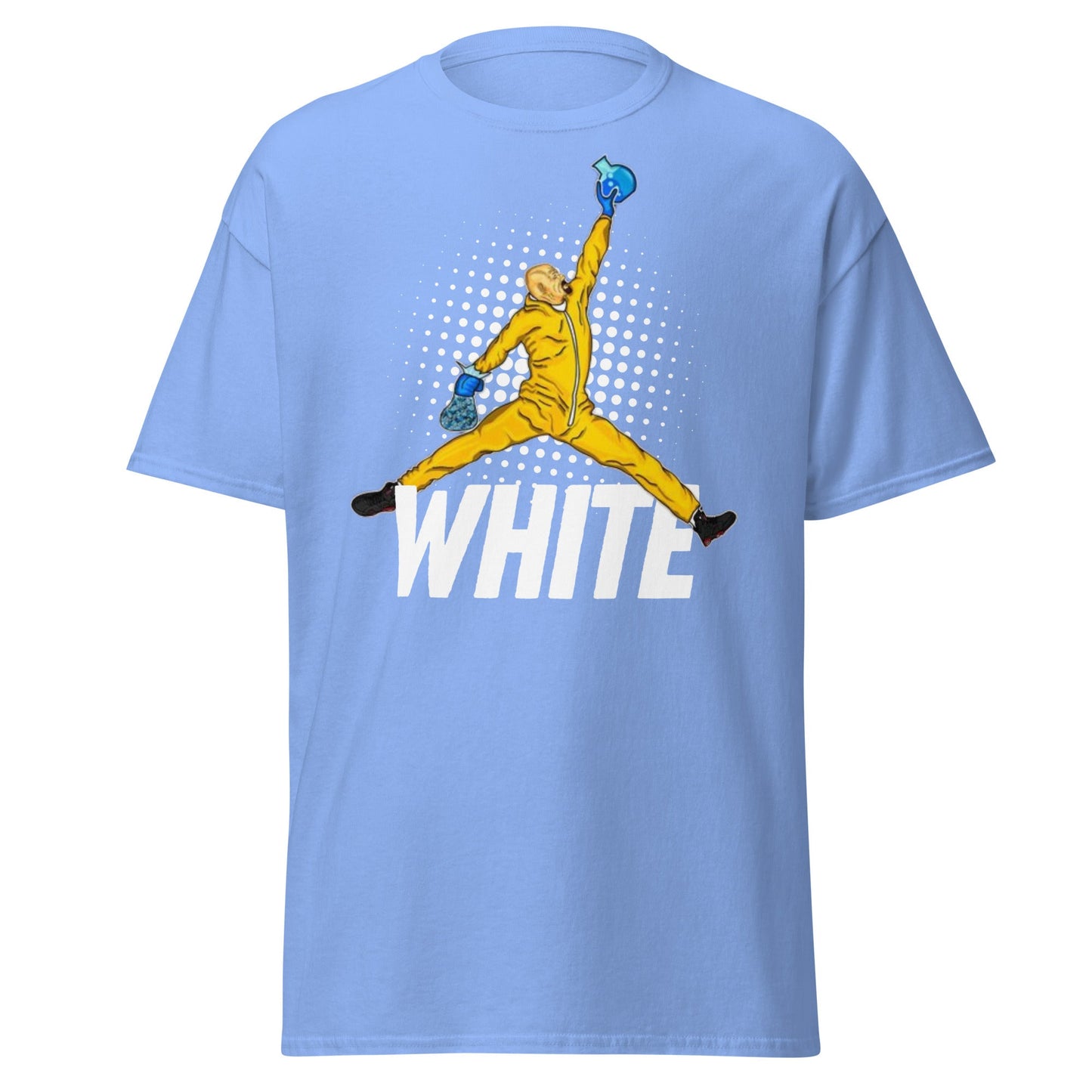 Heisenberg Jumpman T-Shirt: The One Who Knocks - Carolina Blue - T-Shirts Online