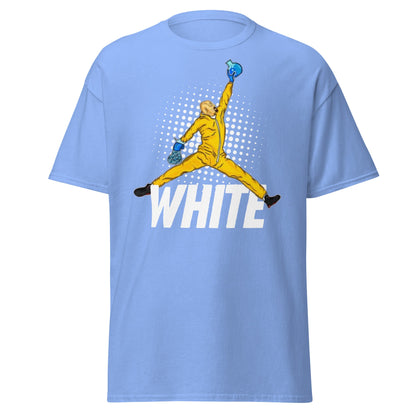 Heisenberg Jumpman T-Shirt: The One Who Knocks - Carolina Blue - T-Shirts Online