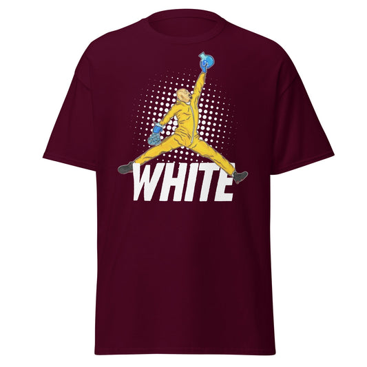 Heisenberg Jumpman T-Shirt: The One Who Knocks - Maroon - T-Shirts Online