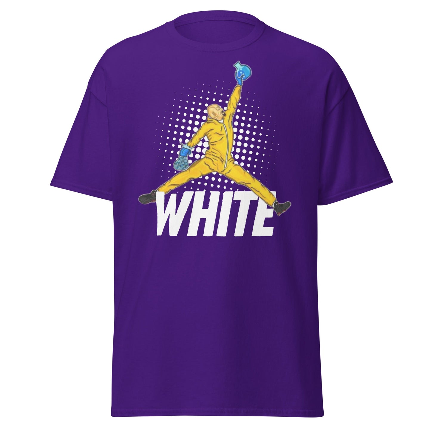 Heisenberg Jumpman T-Shirt: The One Who Knocks - Purple - T-Shirts Online