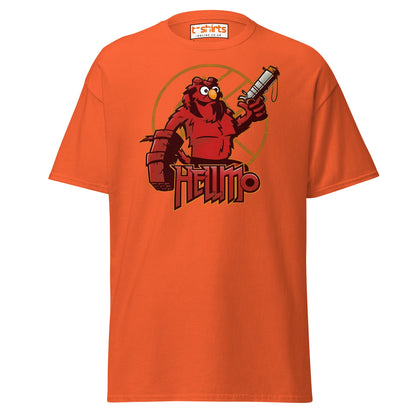 Hellmo T-Shirt | Funny Parody Comic Style Tee - Orange - T-Shirts Online