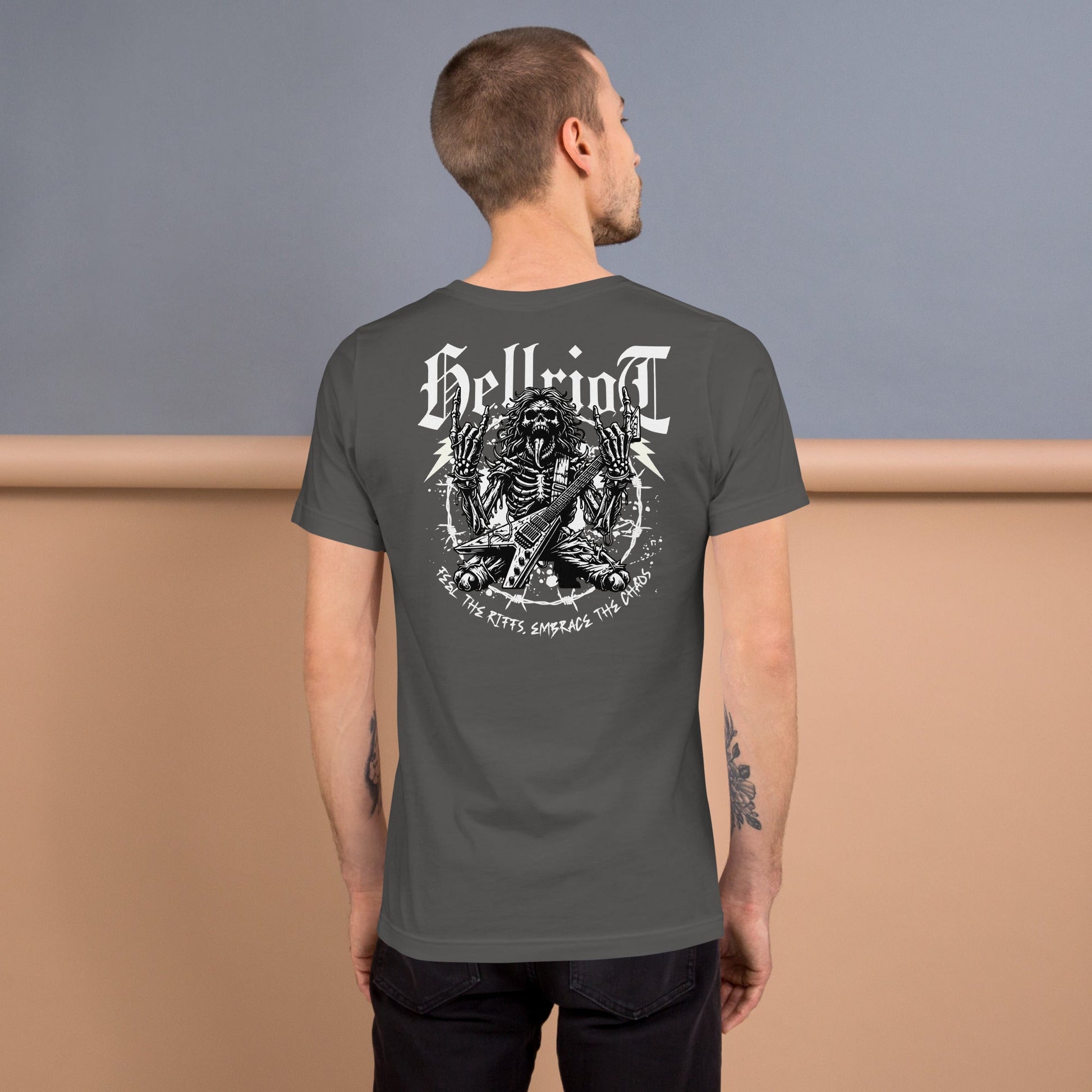 Hellride T-Shirt | Rock Music Graphic Tee - Asphalt - T-Shirts Online