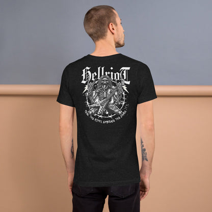 Hellride T-Shirt | Rock Music Graphic Tee - Black Heather - T-Shirts Online