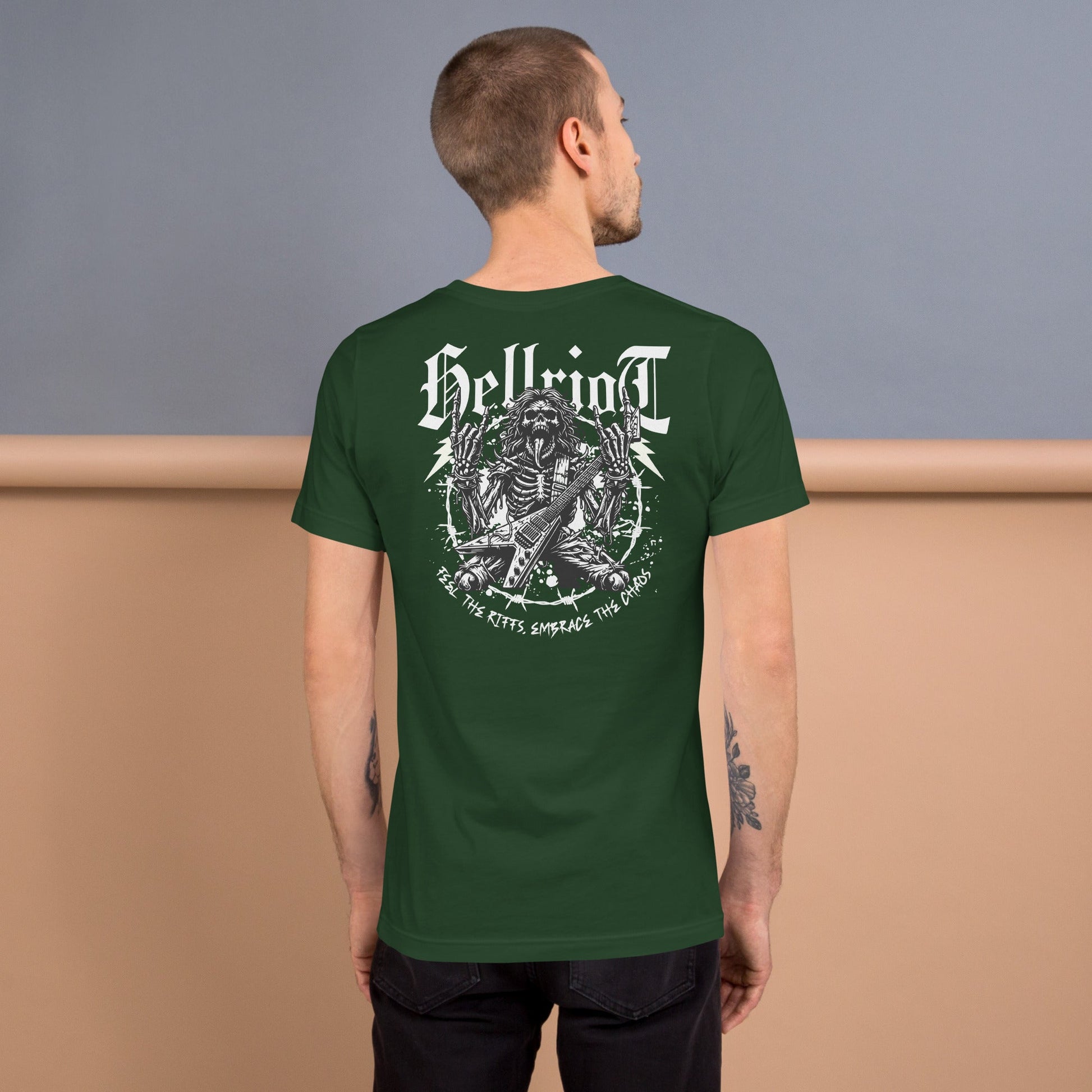 Hellride T-Shirt | Rock Music Graphic Tee - Forest - T-Shirts Online