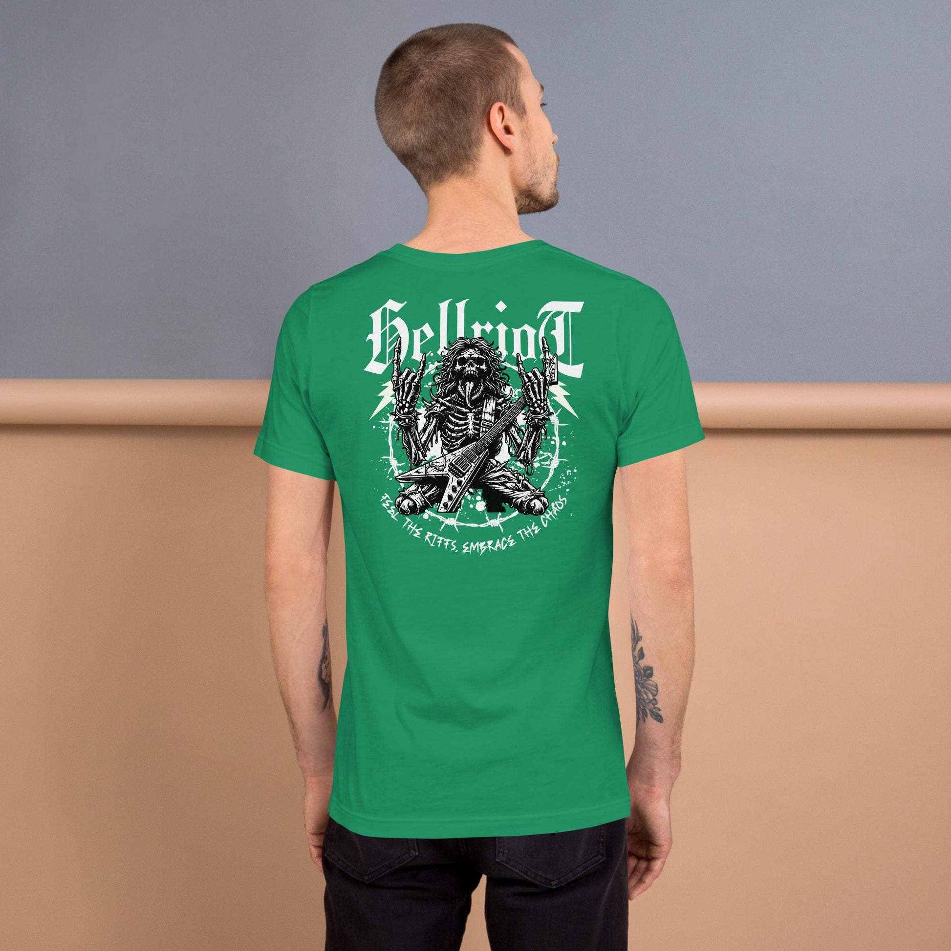 Hellride T-Shirt | Rock Music Graphic Tee - Kelly - T-Shirts Online