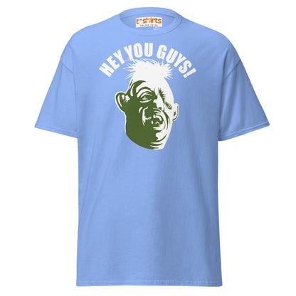 Hey You Guys T-Shirt | Funny Retro Quote Tee - Carolina Blue - T-Shirts Online