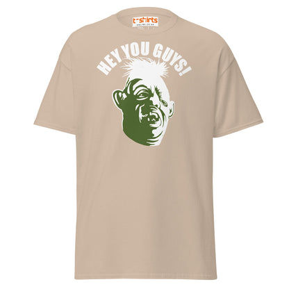 Hey You Guys T-Shirt | Funny Retro Quote Tee - Sand - T-Shirts Online