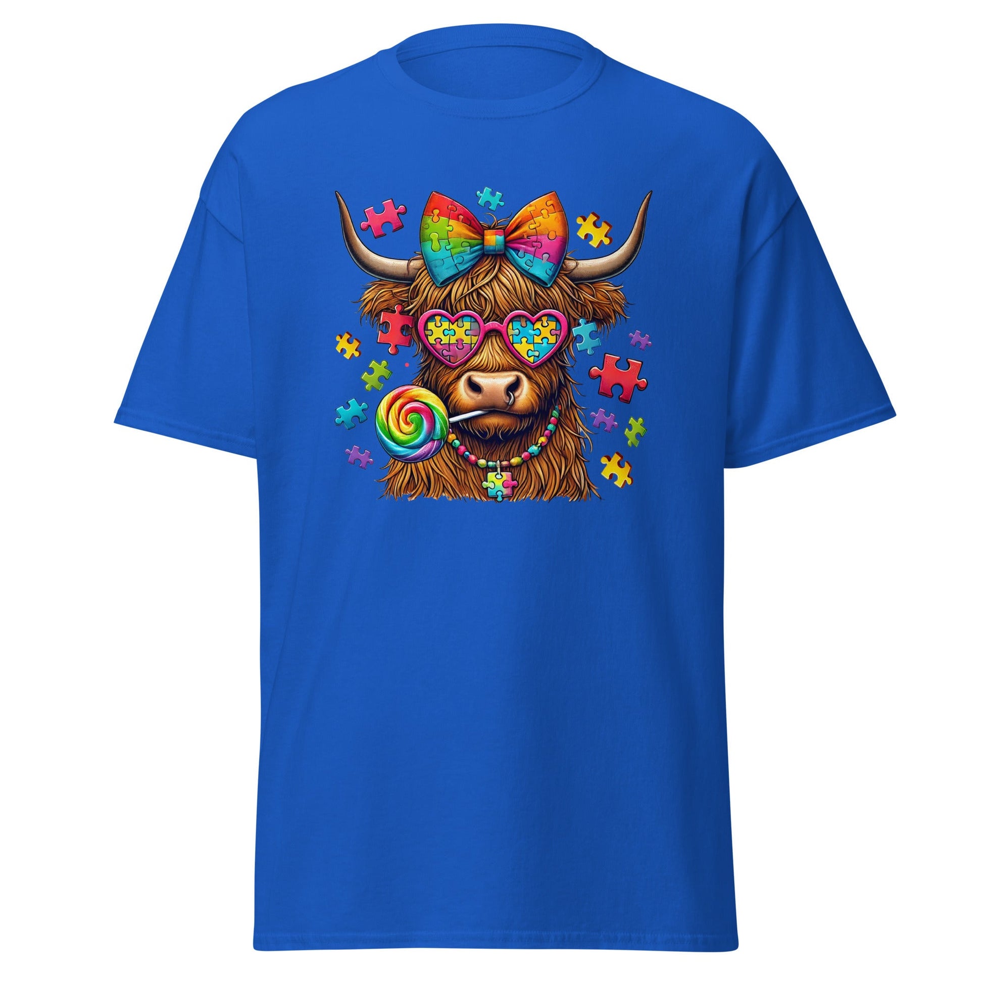 Highland Cow | Autism T-Shirt - T-Shirts Online