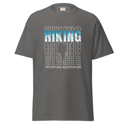 Hiking Mountain Adventure | Discovery T-Shirt - Charcoal - T-Shirts Online