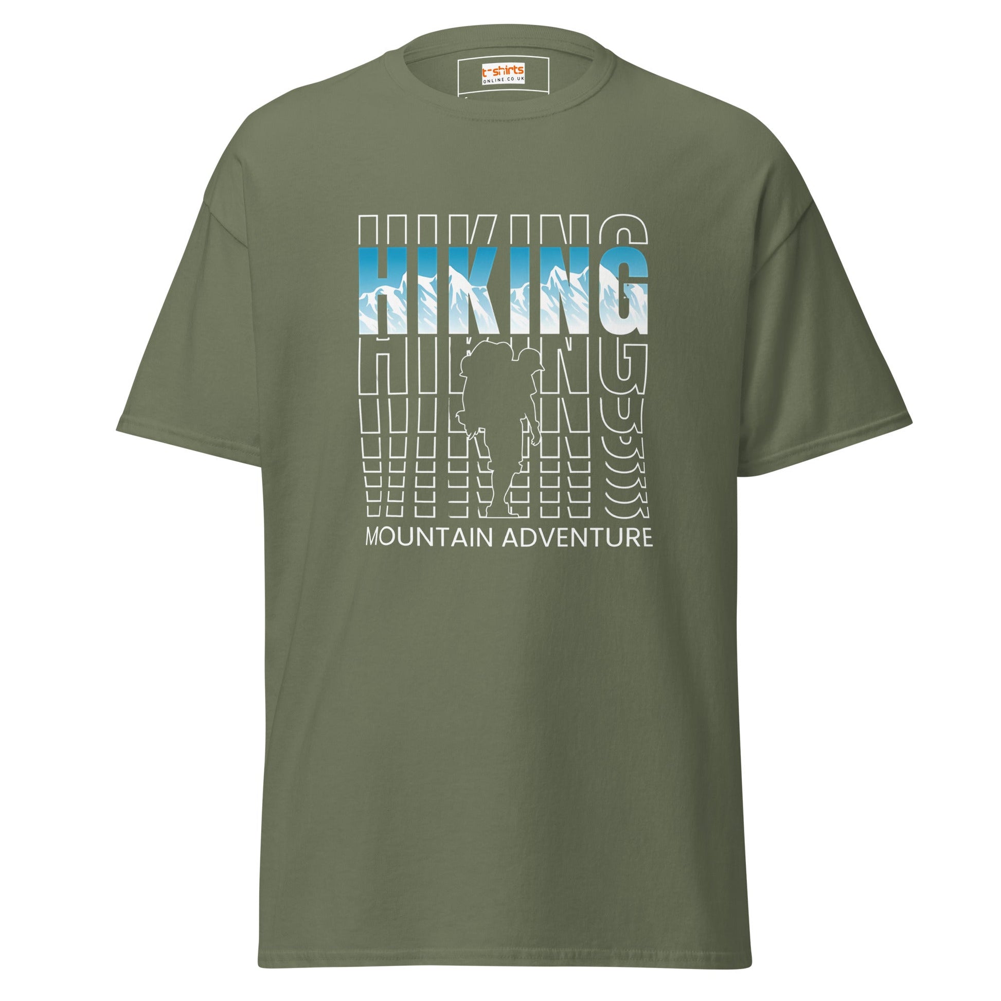 Hiking Mountain Adventure | Discovery T-Shirt - Military Green - T-Shirts Online