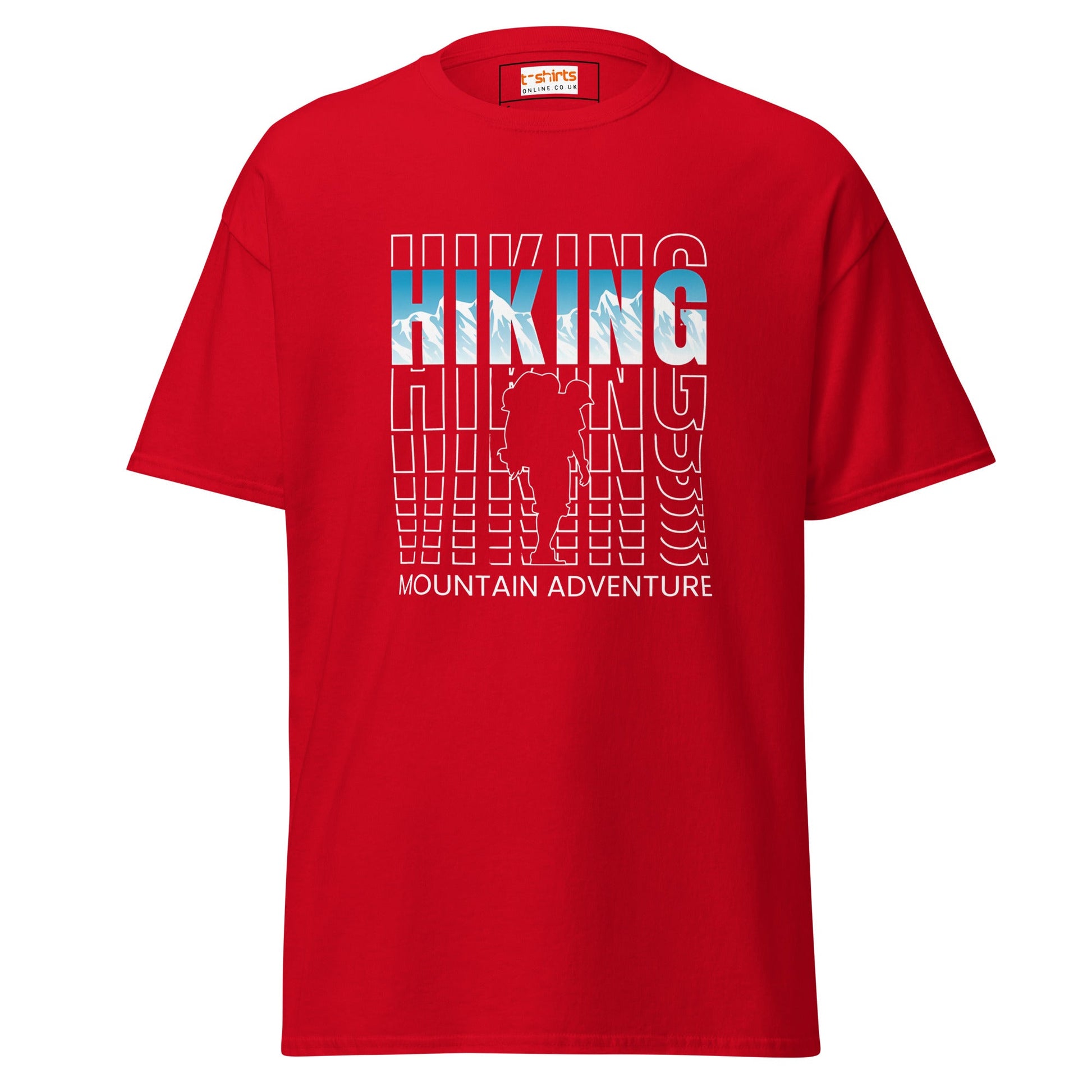 Hiking Mountain Adventure | Discovery T-Shirt - Red - T-Shirts Online