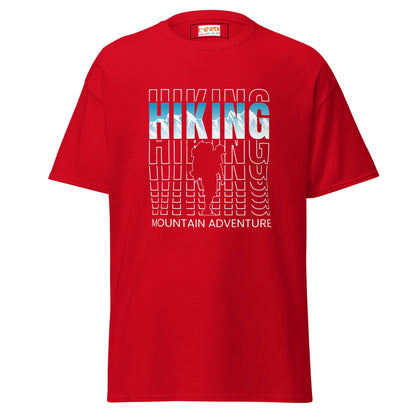 Hiking Mountain Adventure | Discovery T-Shirt - Red - T-Shirts Online